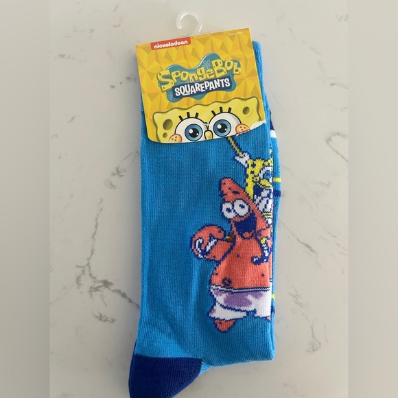 SpongeBob SquarePants & Patrick Crew Socks (Size 10-13), Unisex, Nickelodeon-NWT - Picture 2 of 4